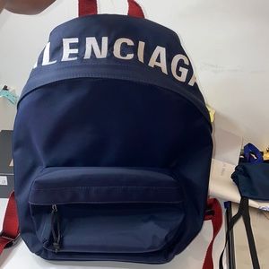 balenciaga backpack red